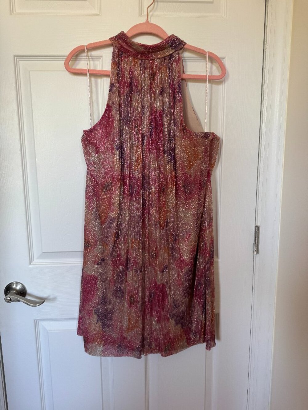 Halogen Metallic Midi Shift Dress Size XXL